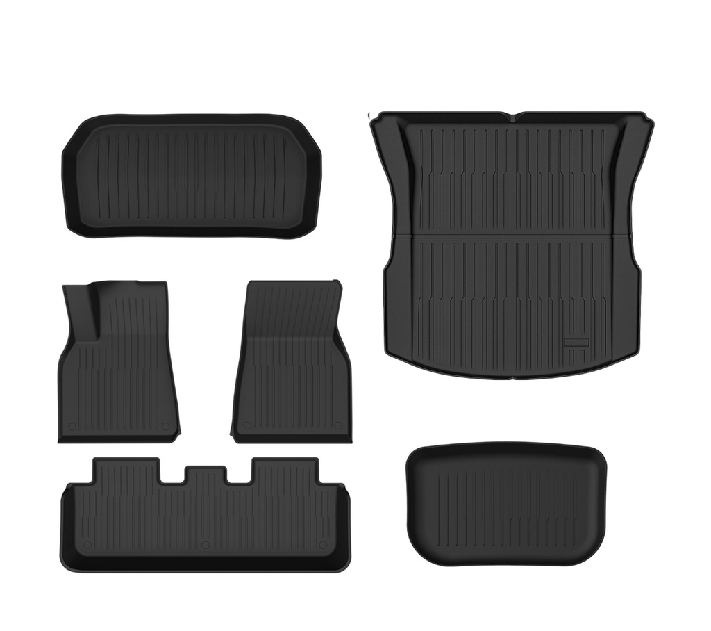 Tesla Model 3 (Pre-Highland) - All-Weather bilmåtter – Komplet sæt (6 stk.)